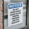 Signmission Do Not Enter When Laser In Use OSHA Notice Sign, Vinyl Decal, 7in W x 10in L, 2PK OS-2PACK-NS-D-710-V-11245 - alternate 2